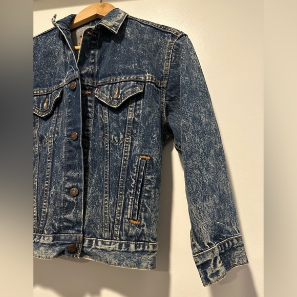 Vintage 80’s Levis Denim Trucker Jacket➿ Mens - Picture 2 of 8